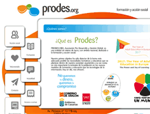 Tablet Screenshot of prodes.org
